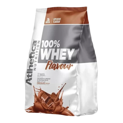 100% WHEY FLAVOUR - REFIL / 900G - CHOCOLATE / ATLHETICA NUTRITION / PROTEINA - Mundo das Vitaminas