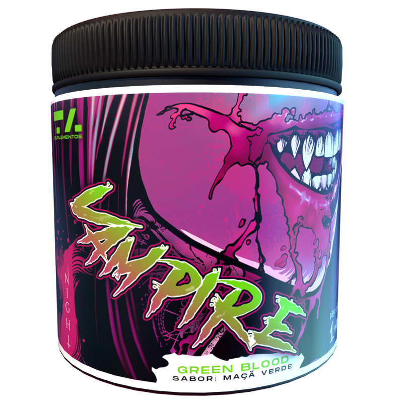 VAMPIRE NIGHT - POTE / 140G - MACA VERDE (GREEN BLOOD) / TA SUPLEMENTOS / PRE-TREINO